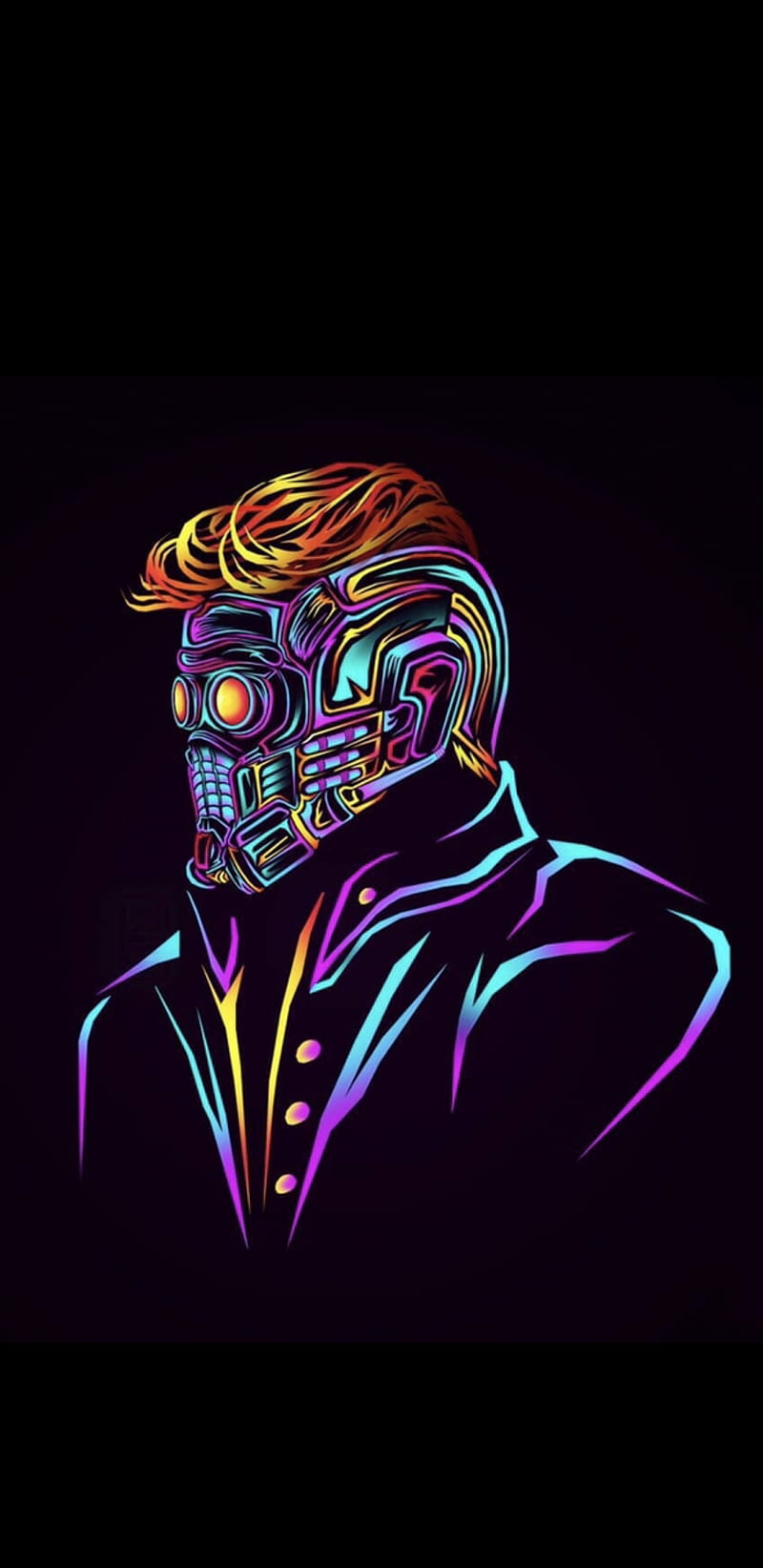 robot, colourful, gas, mask, skulls, toxic, vader, HD phone wallpaper