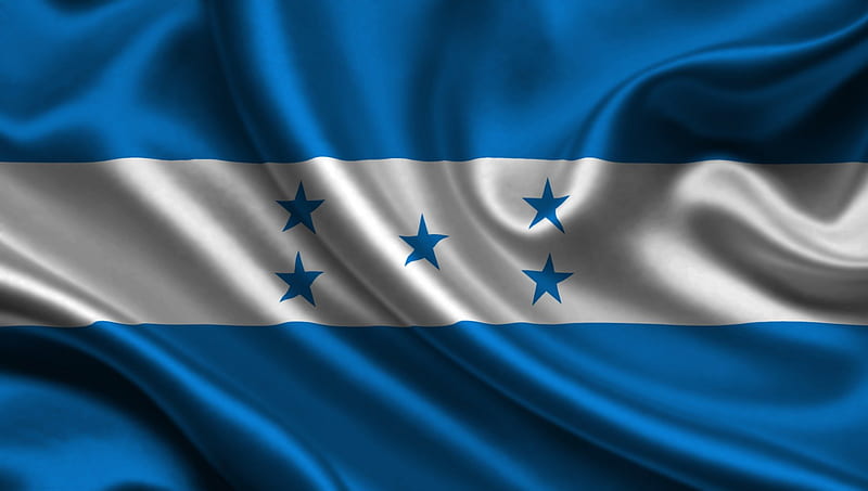Honduras, satin, country, flag, HD wallpaper