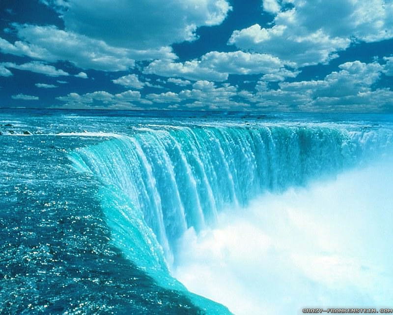 niagara falls, waterfall, niagara, blue, falls, HD wallpaper