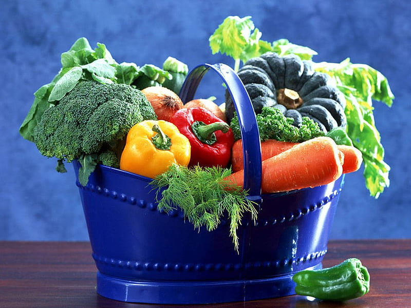 Vegetables, broccoli, food, cucumber, carrot, vegetable, HD wallpaper