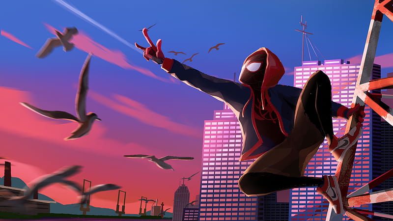 Spider Man, Película, Miles Morales, Spider Man: Into The Spider Verse, Fondo  de pantalla HD | Peakpx