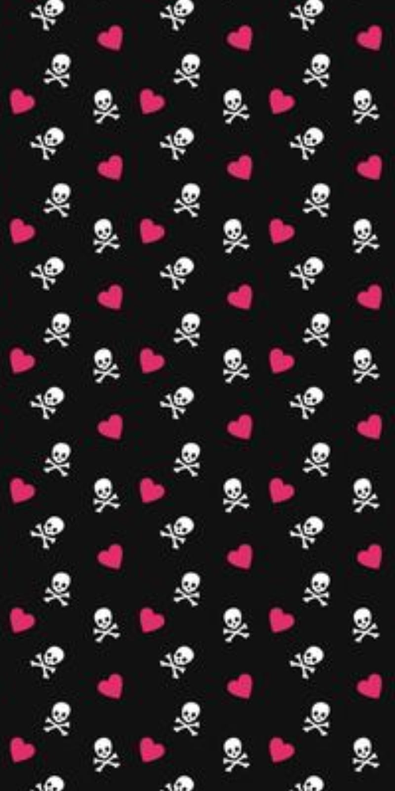 Skulls n hearts, crossbones, halloween, heart, pink, skull, HD phone wallpaper