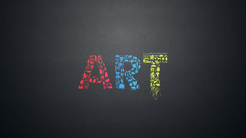 Art Letters Creative Minimalsim, creative, art, artist, digital-art, HD wallpaper