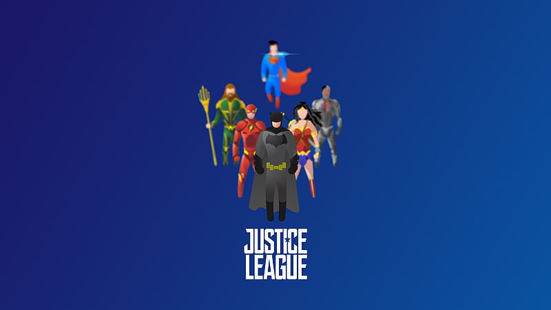 Justice League Superheroes Illustration , justice-league, batman, superman, wonder-woman, cyborg, aquaman, illustration, artwork, artist, digital-art, behance, HD wallpaper