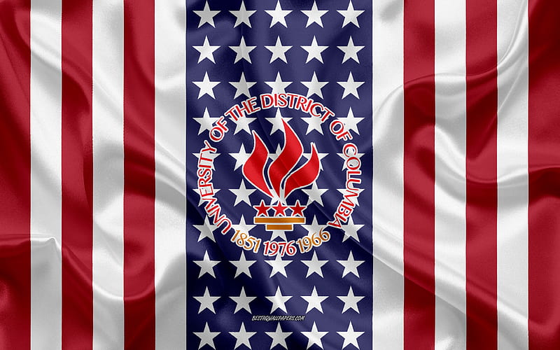 University of the District of Columbia Emblem, American Flag, University of  the District of Columbia logo, HD wallpaper | Peakpx