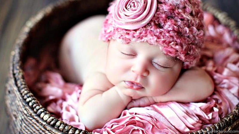 Cute New Born Baby Sleeping, HD wallpaper