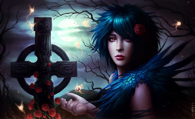 https://w0.peakpx.com/wallpaper/509/233/HD-wallpaper-r-i-p-raven-beautiful-woman-fantasy-cementery-dark-digital-graveyard-crow-cross-blue.jpg