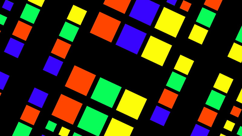 Abstract, Geometry, Colorful, Square, HD wallpaper