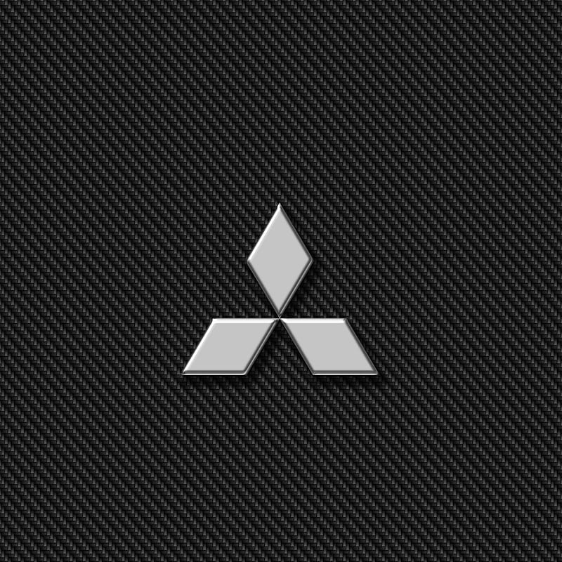 Mitsubishi Carbon, logo, HD phone wallpaper