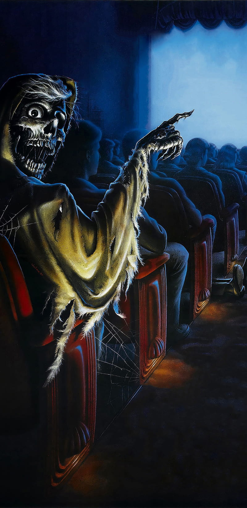 Creepshow, 929, cool horror, movie, new, skeleton, skull, HD phone wallpaper