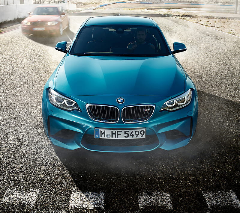 BMW M2, auto, car, coupe, front view m power, vehicle, HD wallpaper
