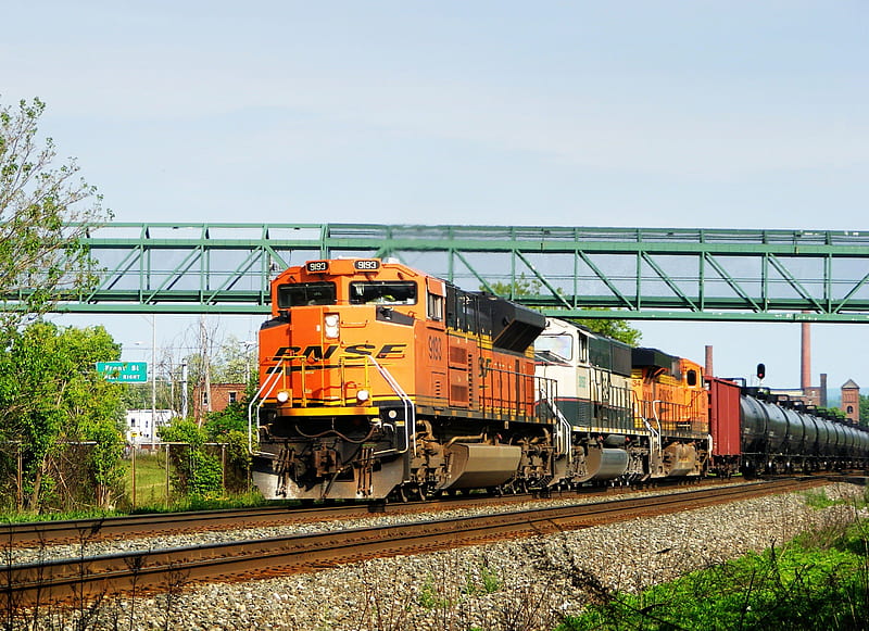 BNSF Ethanol Train, locomotive, new york, amsterdam, transport, travel, BNSF, train, frieght, ethanol, bnsf9193, HD wallpaper