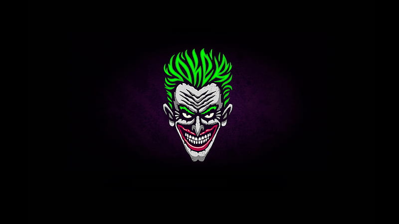 Joker Minimalist Logo , joker, supervillain, minimalism, minimalist, artist, artwork, digital-art, superheroes, behance, HD wallpaper