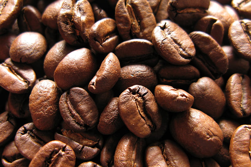 coffee beans, beans, roasting, coffee, brown, HD wallpaper