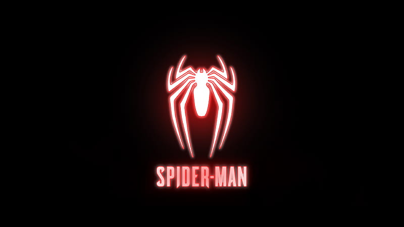 noget Ordinere Tekstforfatter Spiderman Ps4, logo, agd, evil spiderman, big time, neon, red, vector,  amoled, HD wallpaper | Peakpx