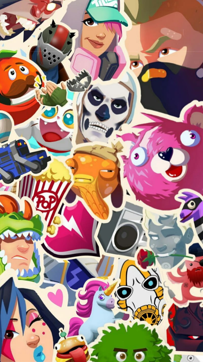 Fortnite stickers, 10, colors, funny, logo, logos, season, season x, sticker,  HD phone wallpaper | Peakpx