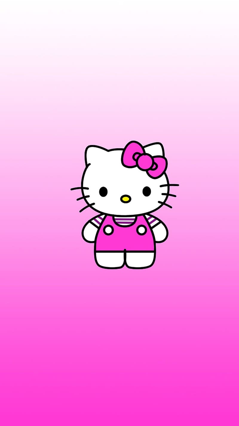 1080p Free Download Cute Hello Kitty Pink Background Cartoon Kitty White Hd Phone