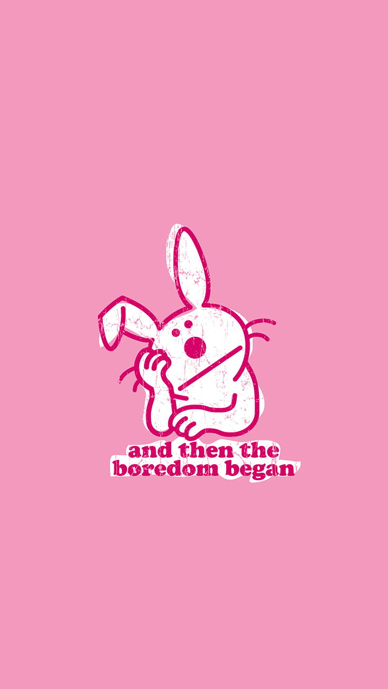 Boredom, It's, animal, bunny, cartoon, comedy, cool, funny, humor, it's happy  bunny, HD phone wallpaper | Peakpx