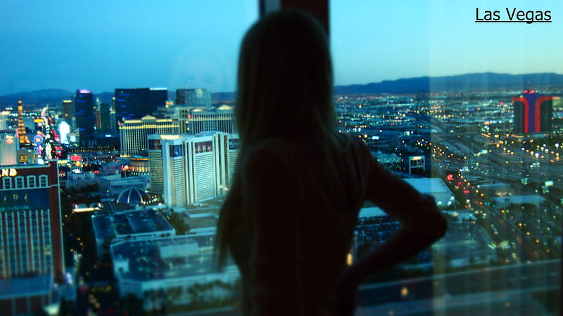 Las Vegas, Pretty, Sexy, bonito, Girls, Good Life, Dusk, Sunset, View, Girl, Vegas, Skyscraper, HD wallpaper