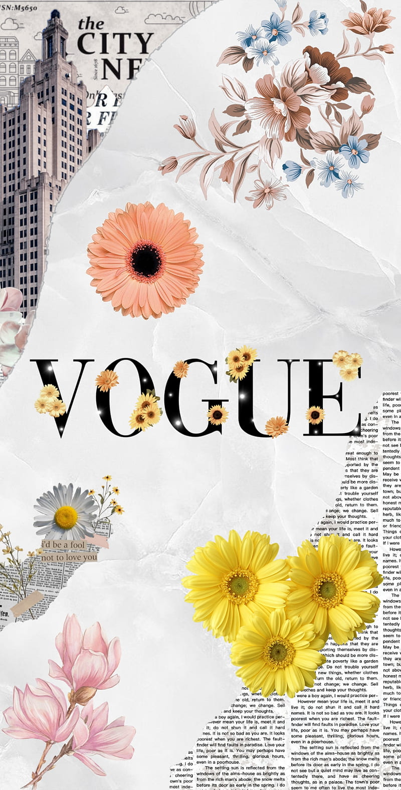 Vogue Cute Flowers Love Hd Phone Wallpaper Peakpx