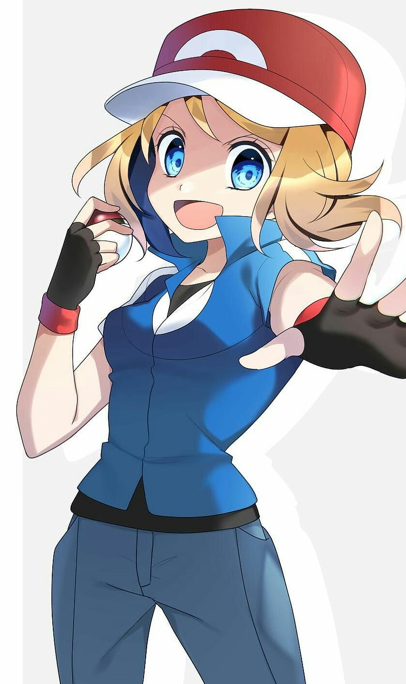 Pokemon serena, anime, ash, pokemon, serena, HD phone wallpaper