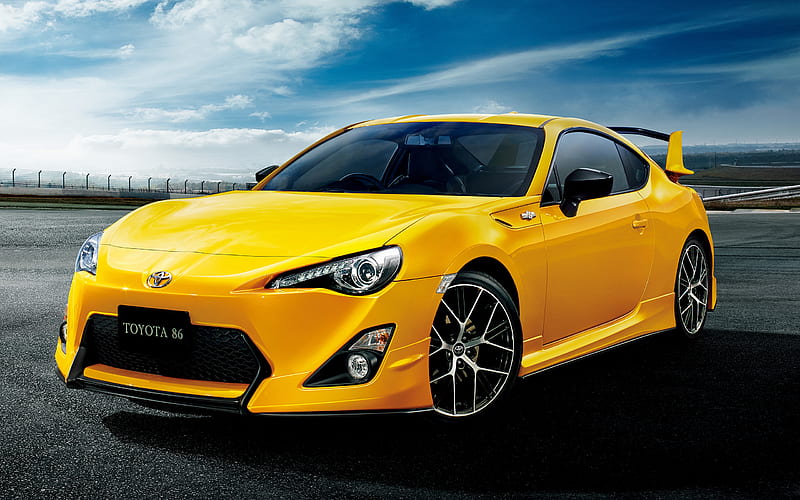 2015 Toyota GT 86 Yellow Limited, Coupe, Flat 4, car, HD wallpaper
