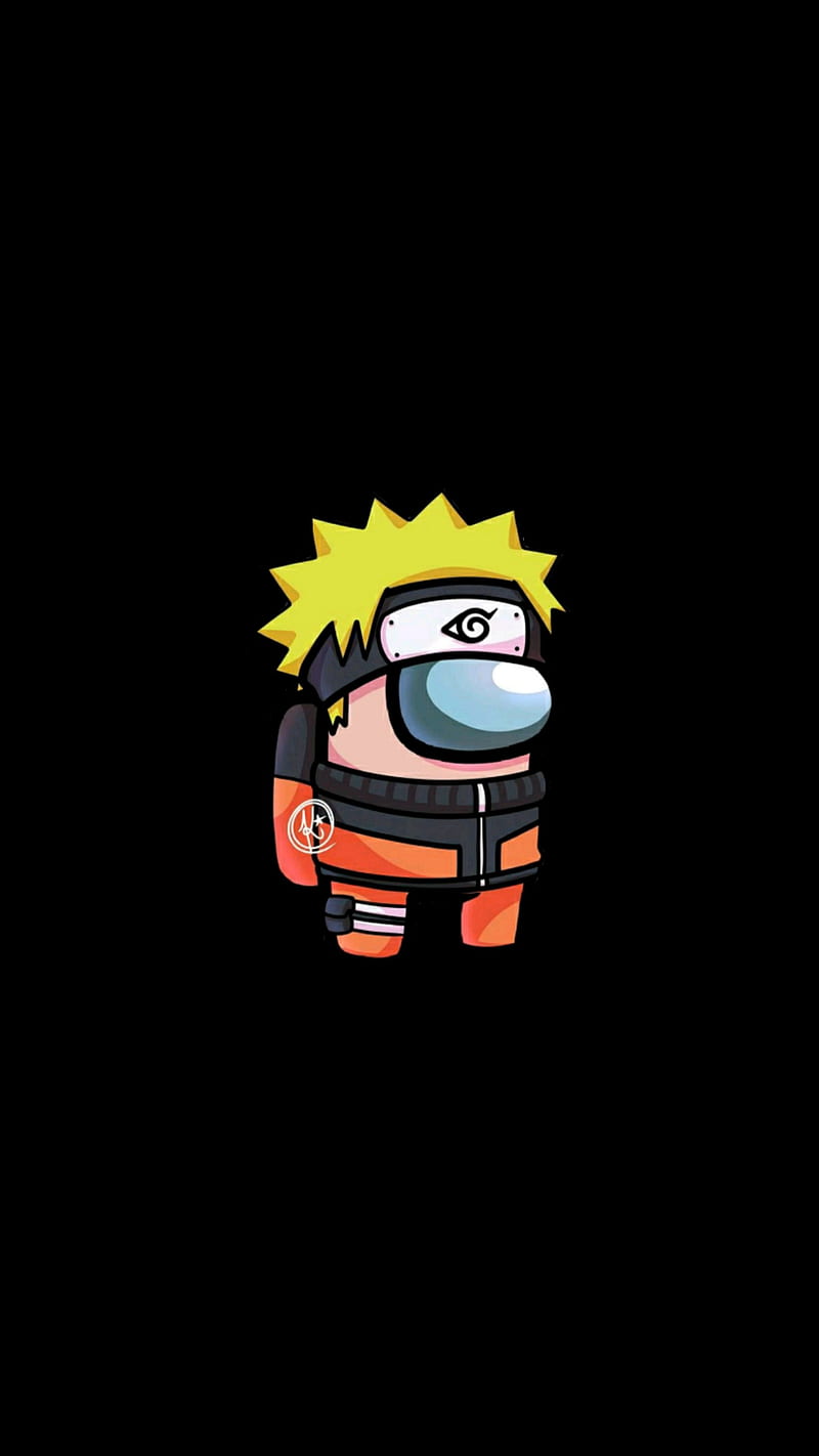 Naruto Amoung Us, amoung us, black, legal, theme, tumblr, HD phone wallpaper