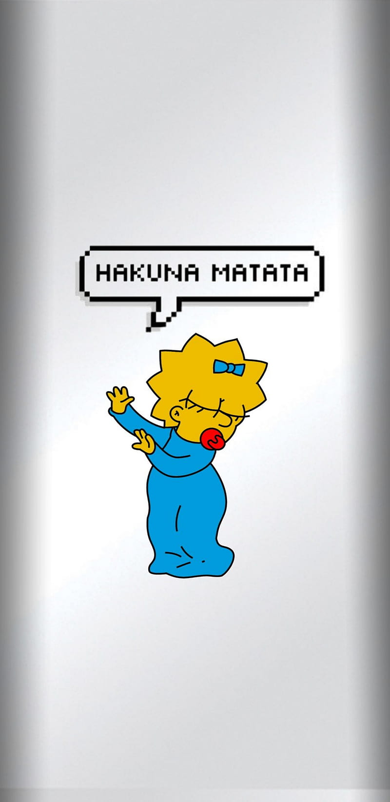 Maggie Dab, cartoon, funny, maggie, poop, quotes, simpsons, HD phone wallpaper