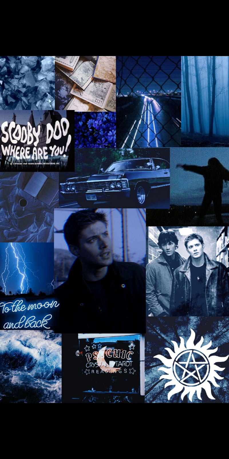 Supernatural Collage aesthetic blue dean dean winchester spn HD phone  wallpaper  Peakpx