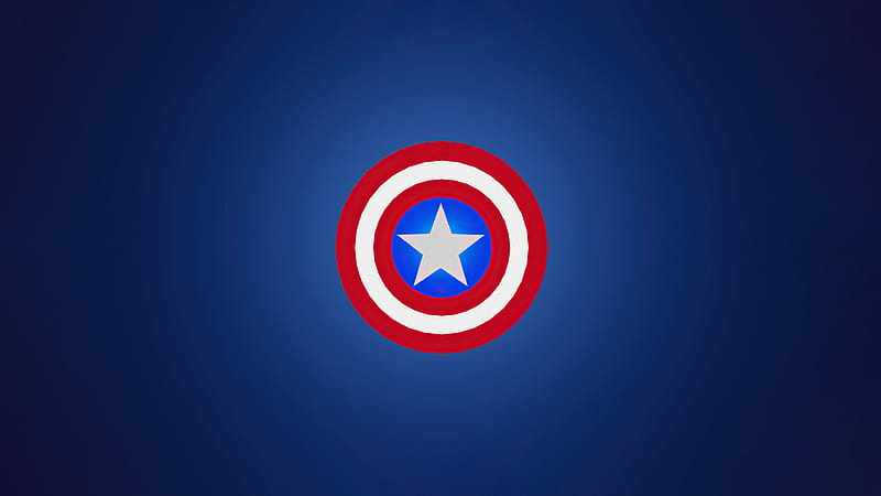 Captain America Minimalist Logo, HD wallpaper