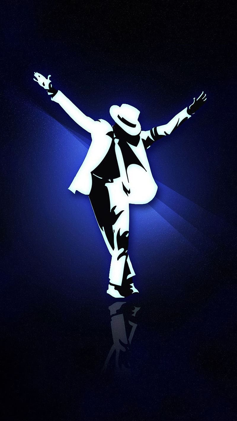 Hip Hop, Michael Jackson, Blue Background, king of pop, HD phone wallpaper