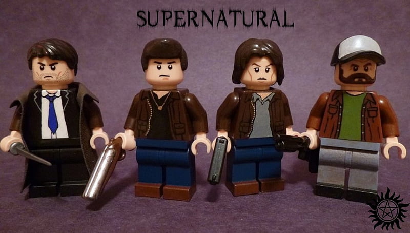 Supernatural Lego, cute, tv show, supernatural, lego, HD wallpaper