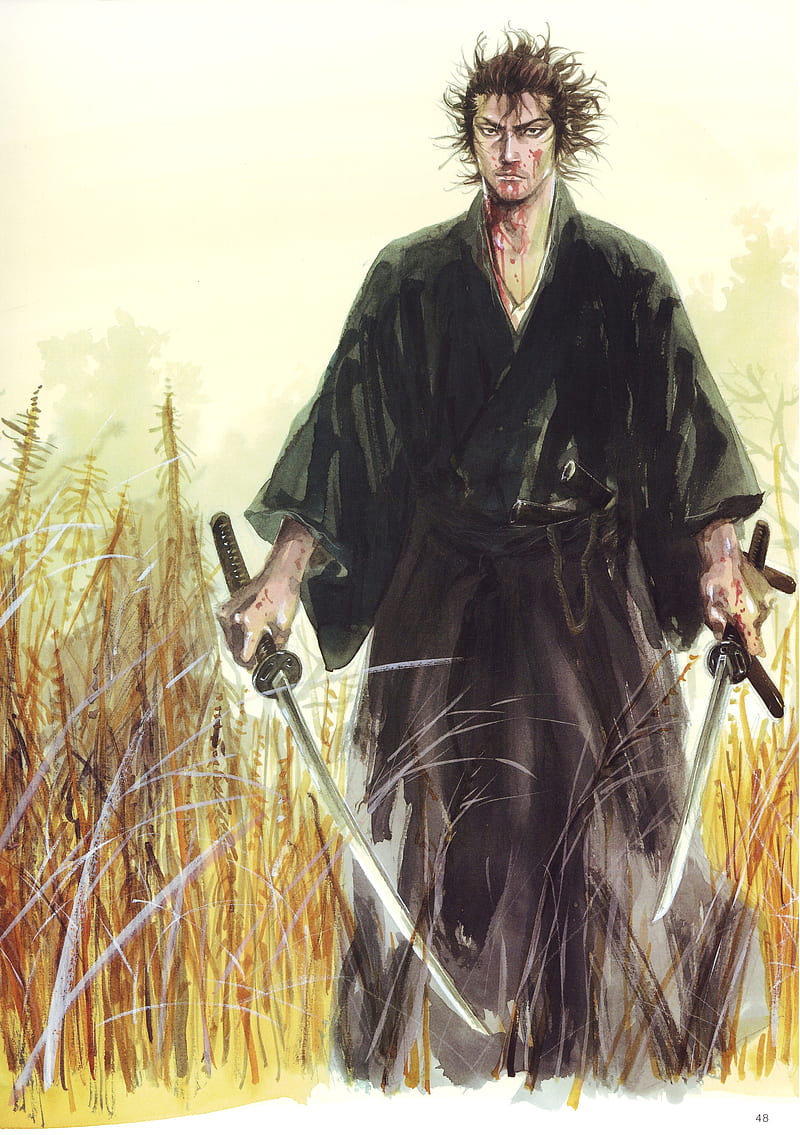 Drew Musashi In Anime Style for the one time. Do you think Vagabond should  get an Anime Adaptation? I personally think so. : r/vagabondmanga