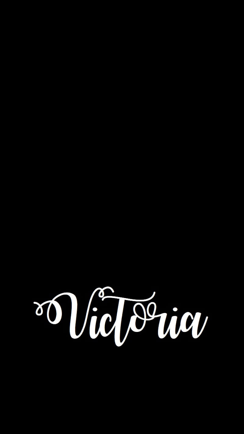 Girl Name Victoria Calligraphy Lettering Cute Stock Vector Royalty Free  632110955  Shutterstock