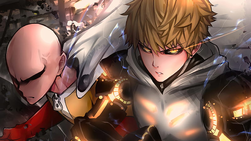 One Punch Man 2K Wallpaper, 2560 x 1440 px