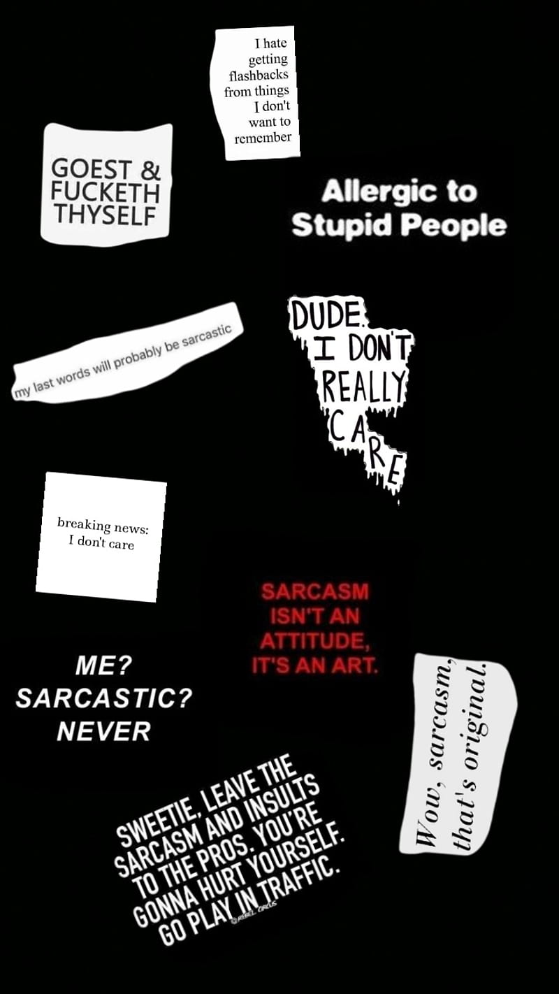 Sarcasm , quote, HD phone wallpaper