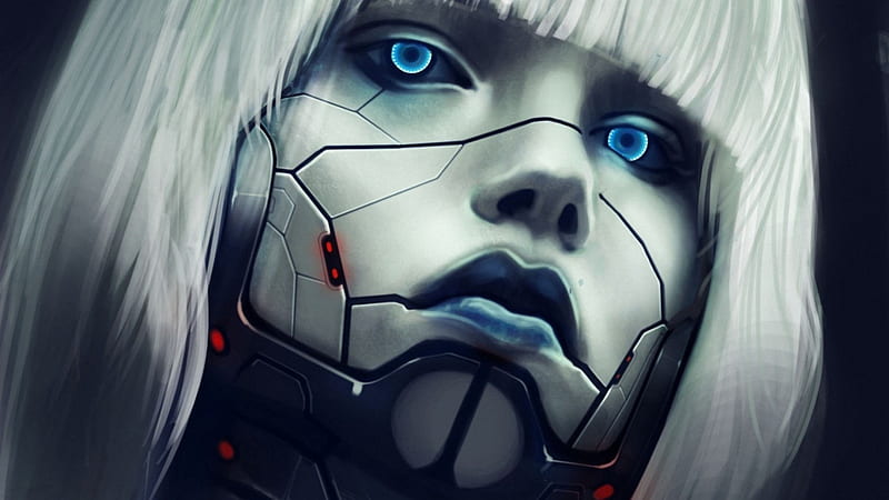 robot eye blue