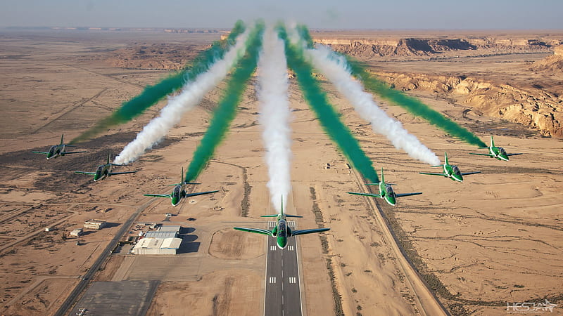 Military Aircraft, Air Show, Aircraft, BAE Systems Hawk, Desert, Smoke, HD wallpaper