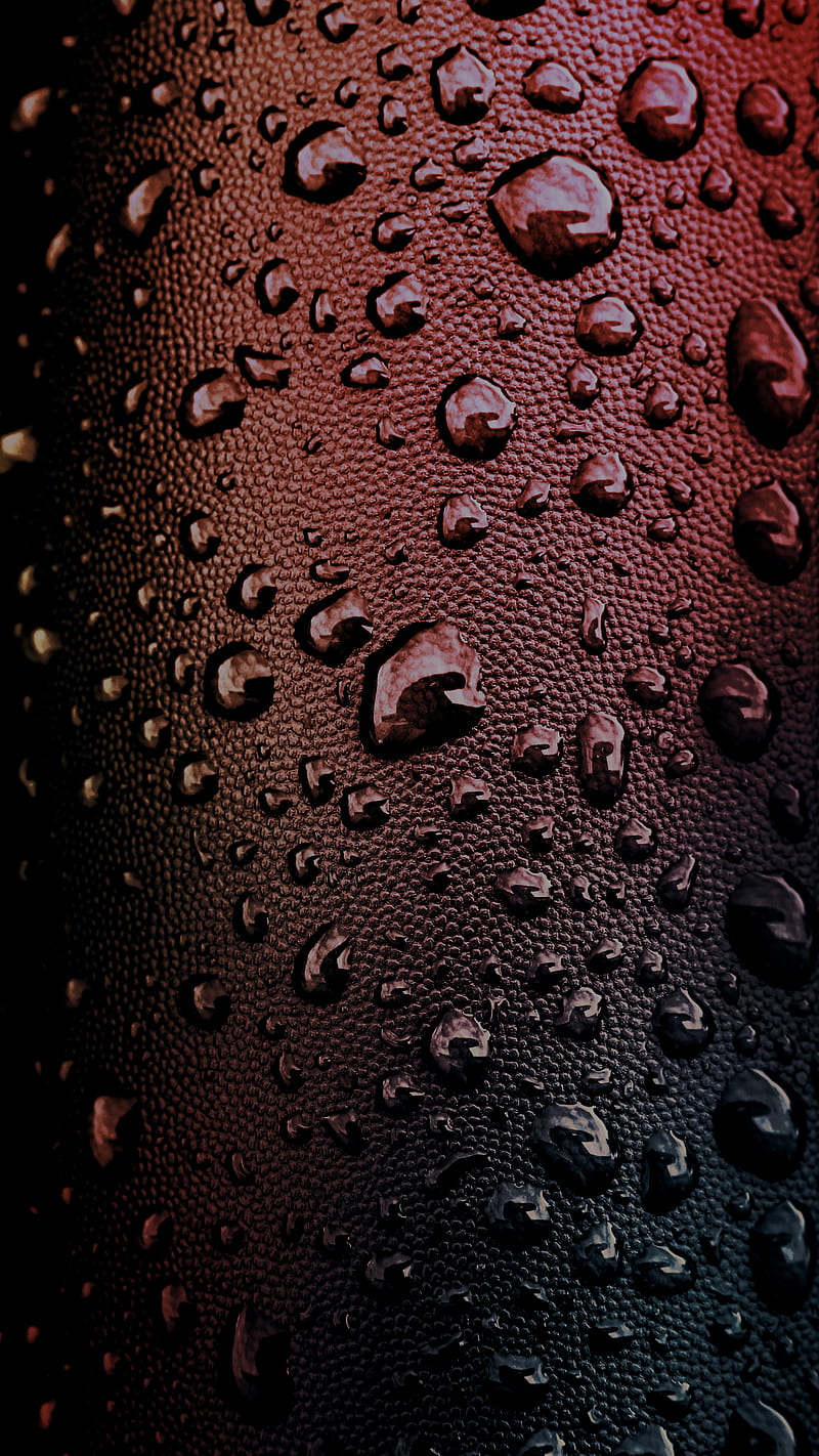 Toxic Rain, The, clear, crisp, dark, drops, liquid, nature, raindrops, red, texture, water, wet, HD phone wallpaper