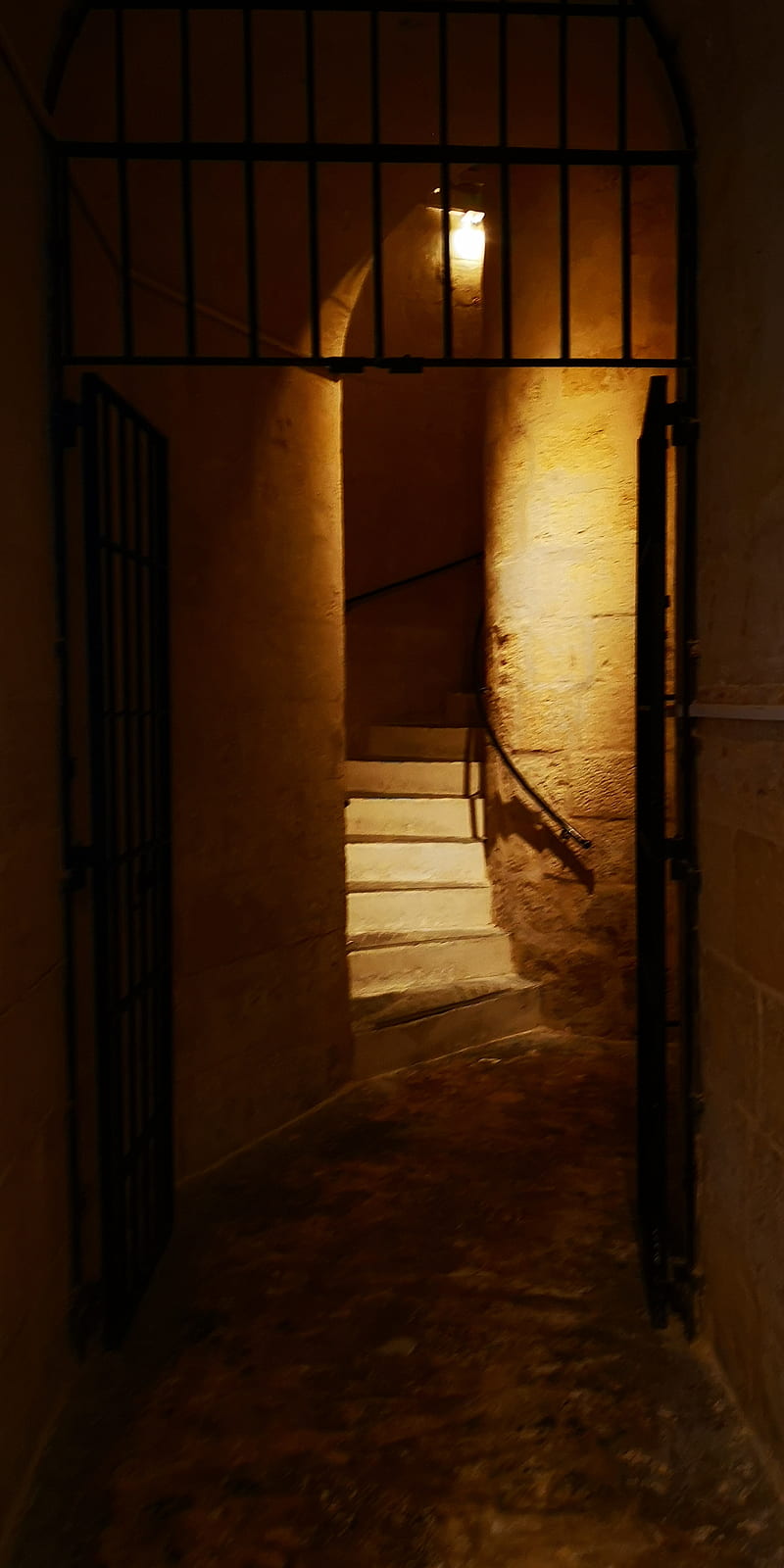 Stairs, break, dark, dead, horror, old, prison, rooms, stair, town, HD phone wallpaper