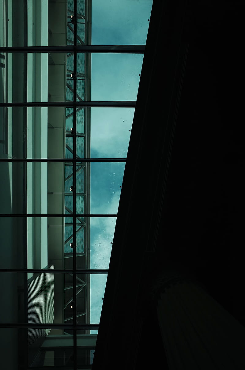 window, building, architecture, dark, HD phone wallpaper