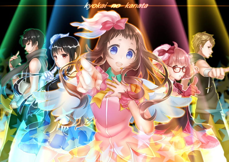 Anime series girls characters kyoukai+no+kanata-kuriyama+mirai-nase+mitsuki-shindou+ai-inami+sakura-ninomiya+shizuku  wallpaper, 6111x4082, 602879