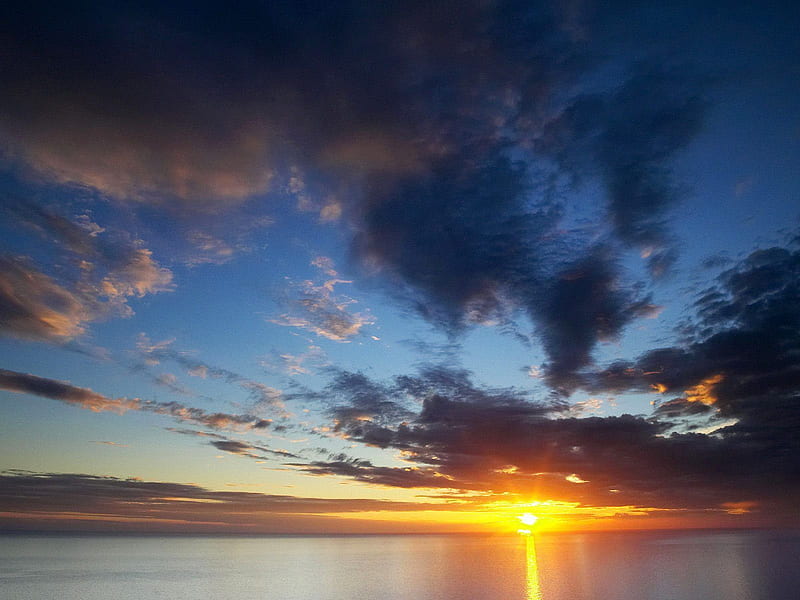 Evening Over Costa del Sol La Axarqua Andalusia Spain, sunset, sky, landscape, HD wallpaper