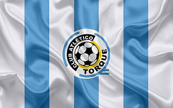 Racing Montevideo Uruguayan football club, silk texture, logo