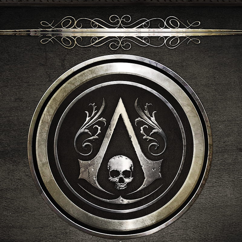 Aciii, assassin, black, skull, HD phone wallpaper