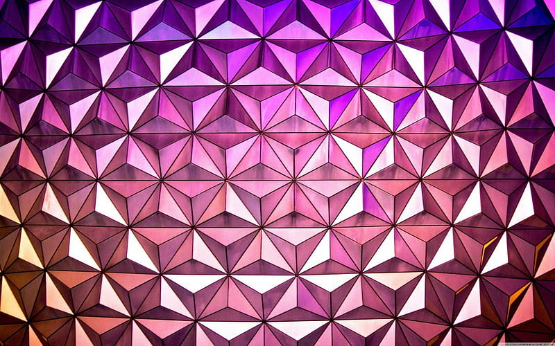 Geometric Stars, stars, pretty, black, abstract, 3D, purple, lines, white, pink, HD wallpaper