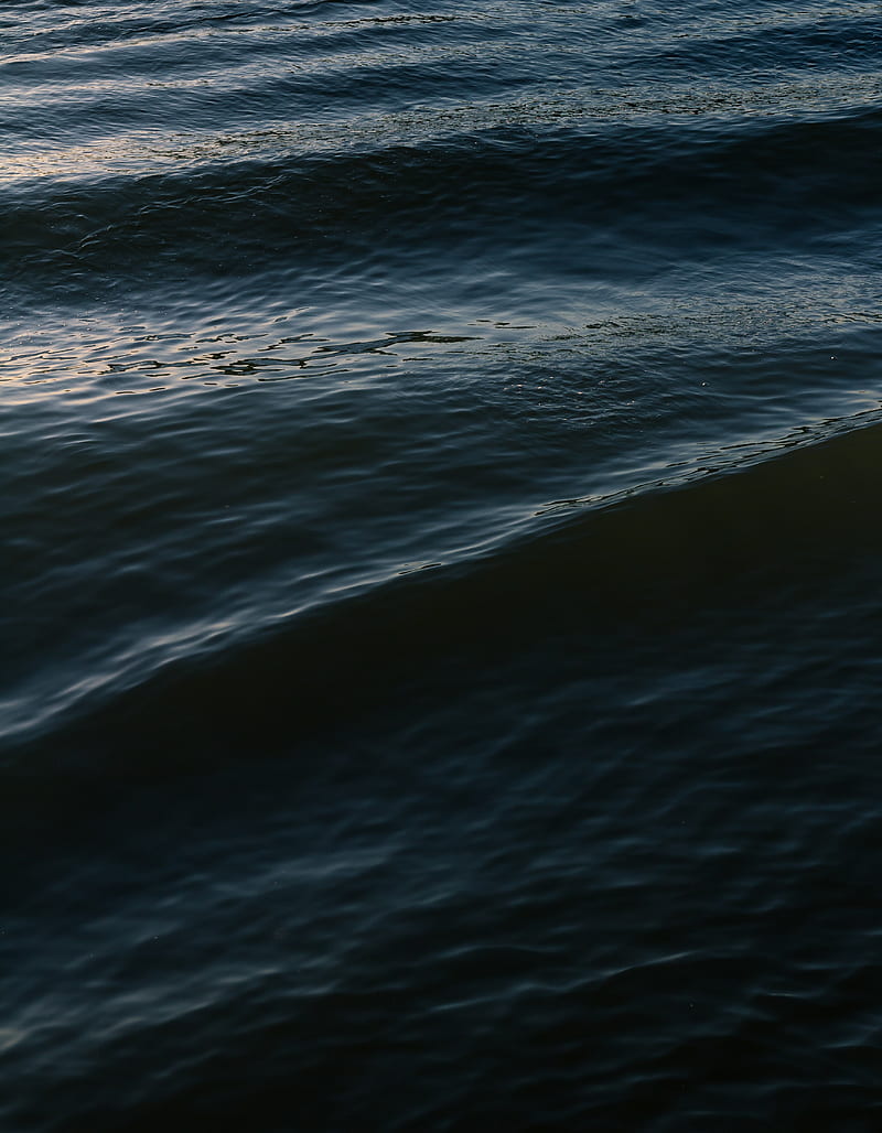 water, waves, ripples, surface, dark, HD phone wallpaper