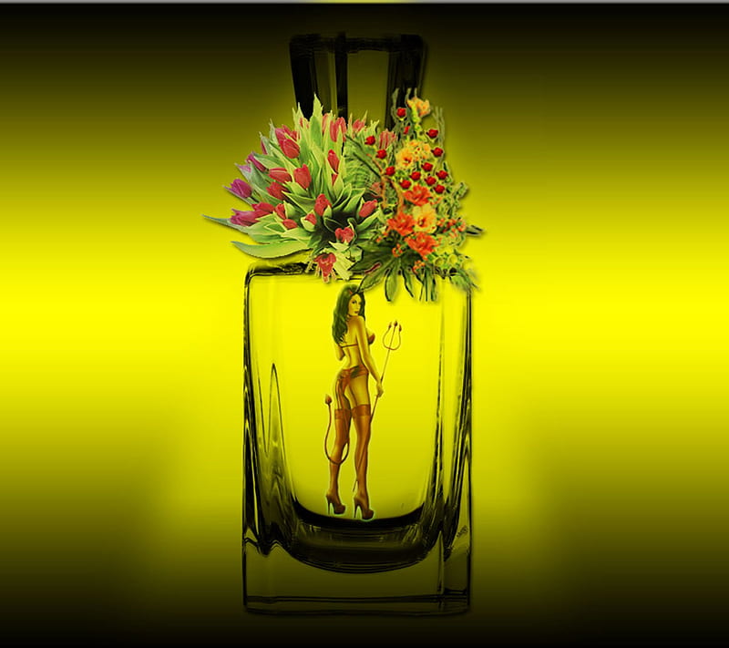 Parfum, devil, flower, saguaro, HD wallpaper