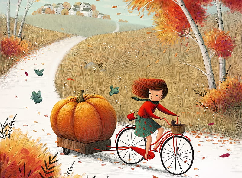 autumn art illustration drawing Ivette Landro