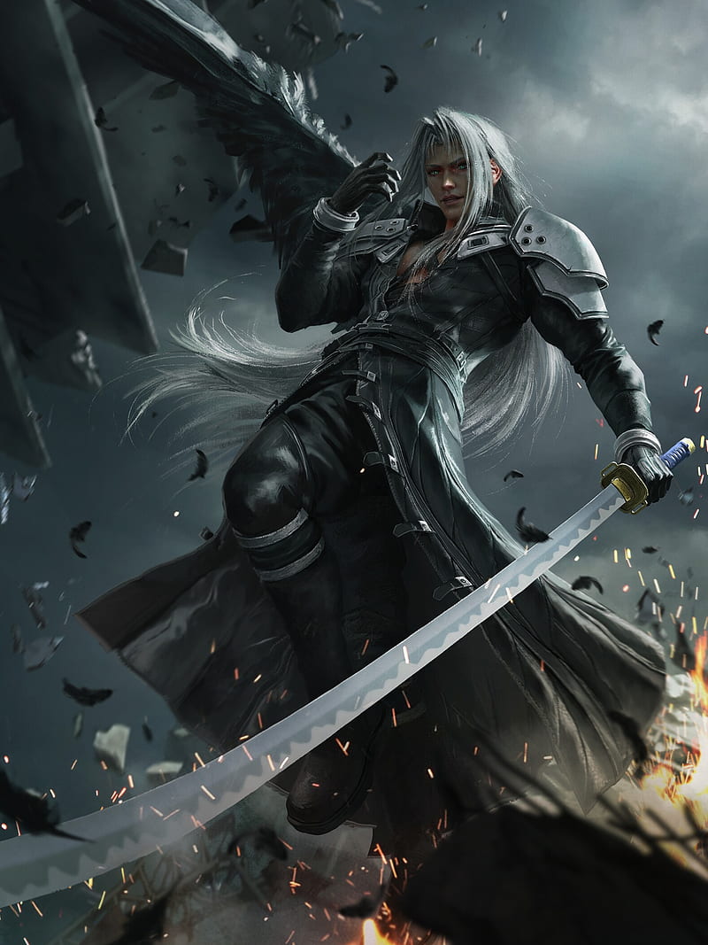Sephiroth, final fantasy vii, HD phone wallpaper